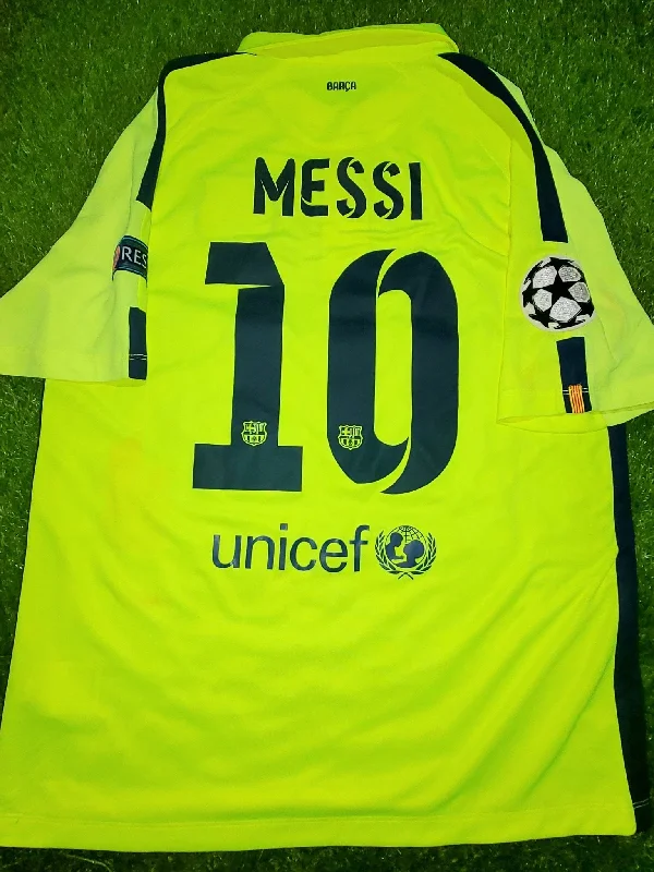 Messi Barcelona 2014 2015 TREBLE SEASON UEFA Jersey Shirt Camiseta L SKU# 631192-711