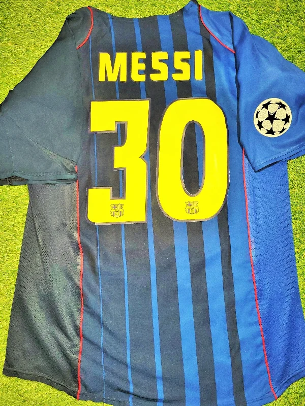 Messi Barcelona DEBUT SEASON 2004 2005 Away Soccer Jersey Shirt L SKU# 118862