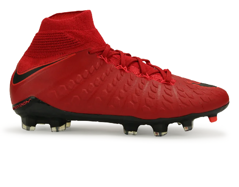 Nike Kids Hypervenom Phantom III Dynamic Fit FG University Red/Black