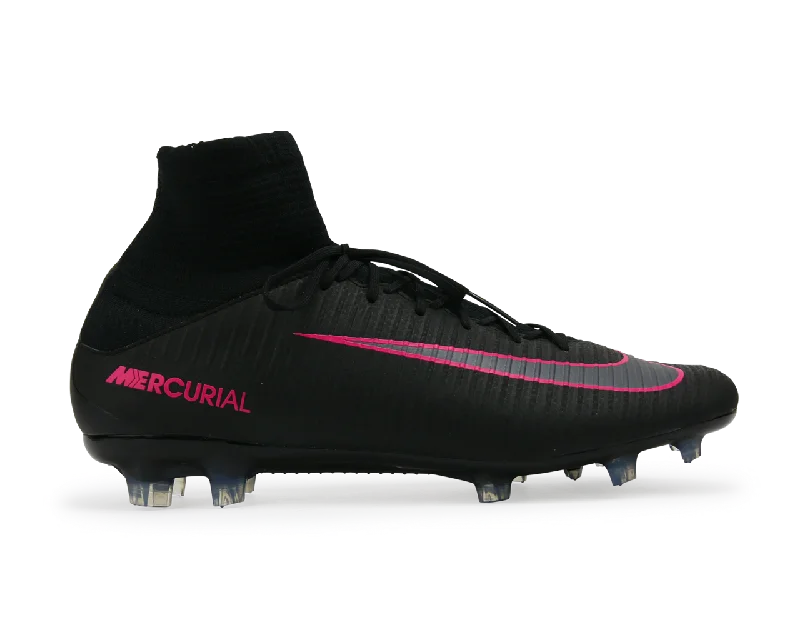 Nike Kids Mercurial Superfly V FG Black/Black/Pink Blast