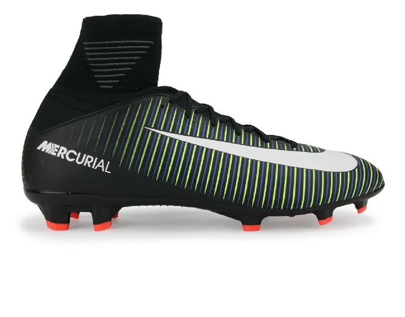 Nike Kids Mercurial Superfly V FG Black/White/Electric Green