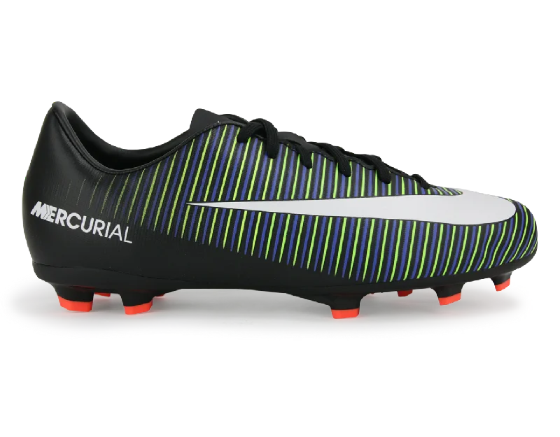 Nike Kids Mercurial Vapor VI FG Black/White/Electric Green