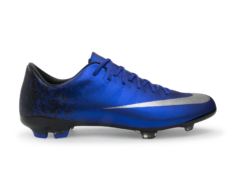 Nike Kids Mercurial Vapor X CR FG Deep Royal Blue/Metallic Silver