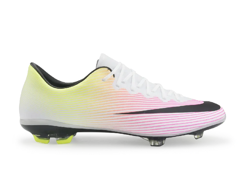 Nike Kids Mercurial Vapor X FG White/Black/Volt/Total Orange