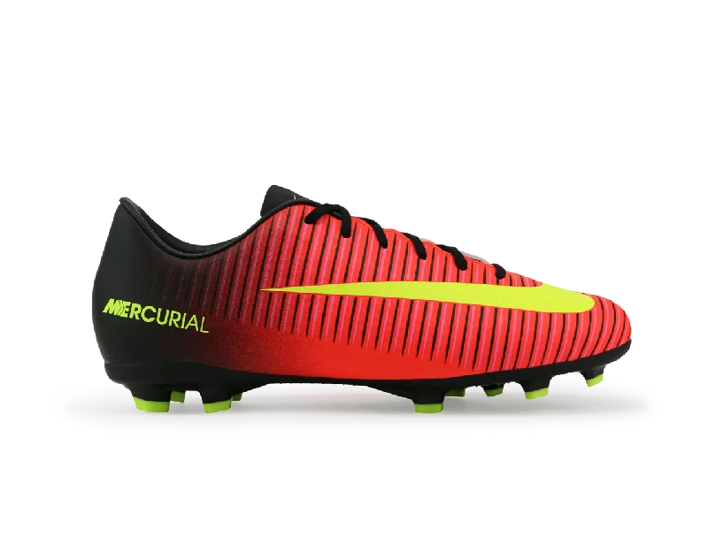 Nike Kids Mercurial Vapor XI FG Total Crimson/Volt Black/Pink Blast