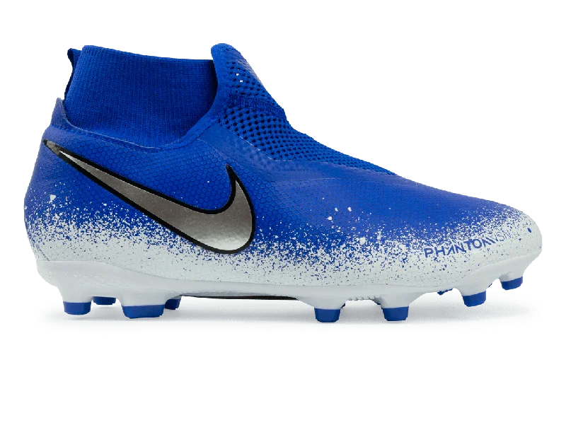 Nike Kids Phantom VSN Academy DF FG/MG Racer Blue/Chrome/White