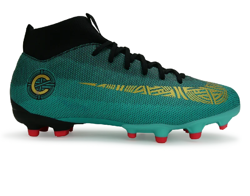 Nike Kids Superfly 6 Academy GS CR7 FG/MG Clear Jade/Black/Hyper Turquoise