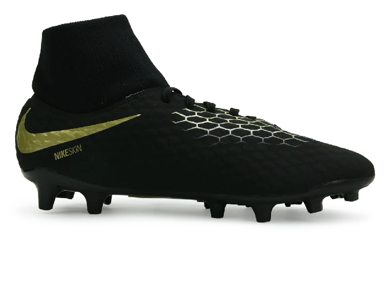 Nike Men's Hypervenom Phantom 3 Academy DF FG Black/Metalic Vivid Gold