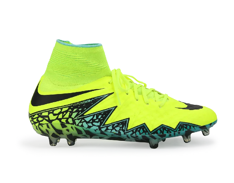 Nike Men's Hypervenom Phantom II FG Volt/Black Hyper/Turquoise Clear Jade