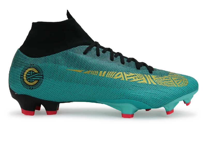 Nike Men's Mercurial CR7 Superfly 6 Pro FG Clear Jade/Hyper Turquoise