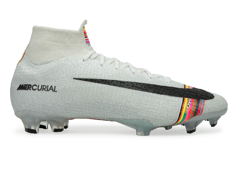 Nike Men's Mercurial Superfly 6 Elite FG White/Black/Pure Platinum