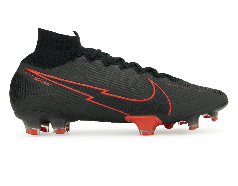 Nike Men's Mercurial Superfly 7 Elite FG Black/Dark Smoke Grey/Black