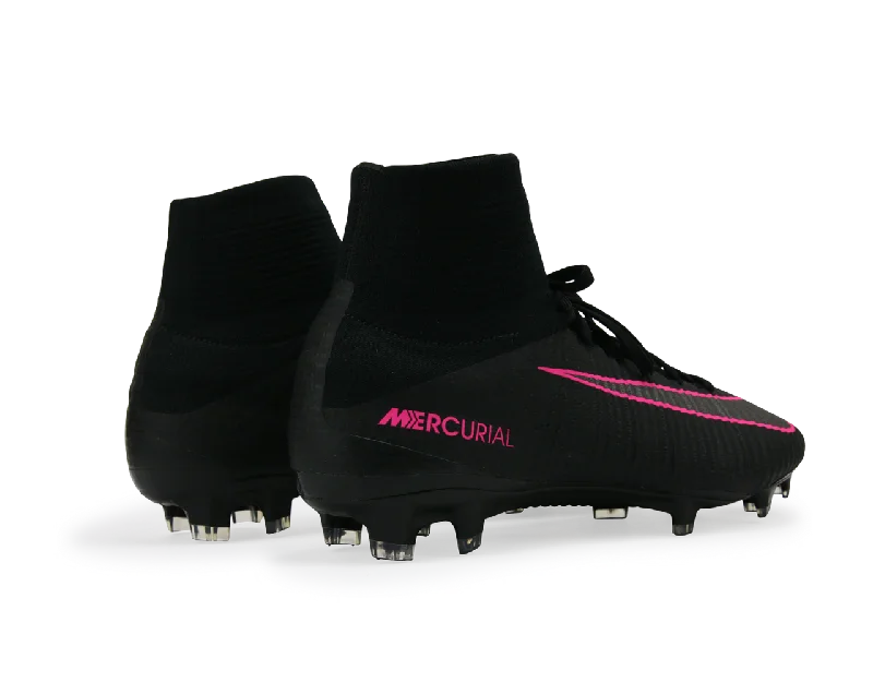 Nike Men's Mercurial Superfly V FG Black/Black/Pink