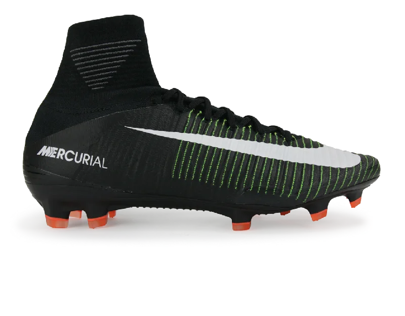 Nike Men's Mercurial Superfly V FG Black/White/Electric Green