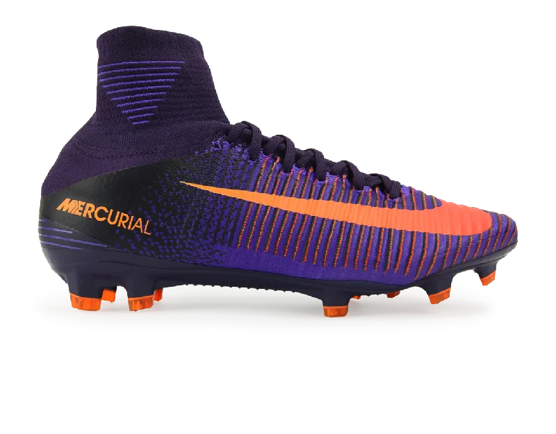 Nike Men's Mercurial Superfly V FG Purple Dynasty/Bright Citrus/Hyper Grape