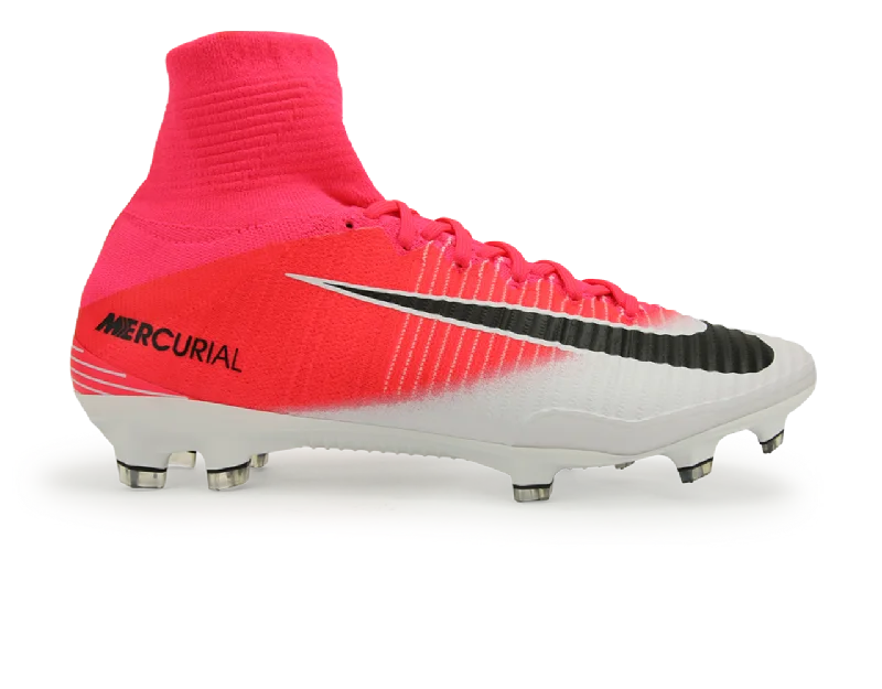 Nike Men's Mercurial Superfly V FG Racer Pink/Black/White