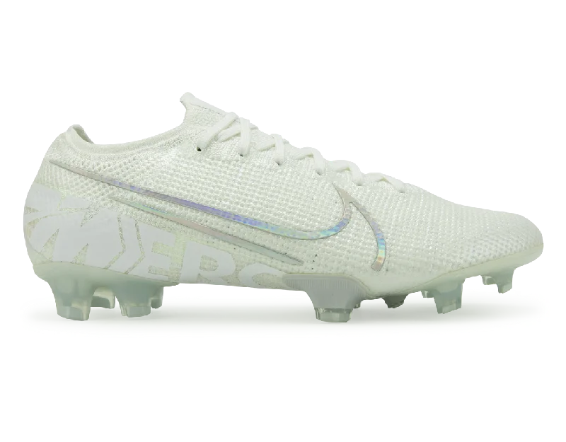 Nike Men's Mercurial Vapor 13 Elite FG White/Metallic Platinum