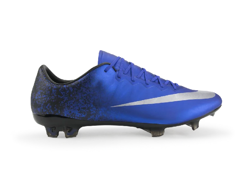 Nike Men's Mercurial Vapor X CR7 FG Deep Royal Blue/Metallic Silver