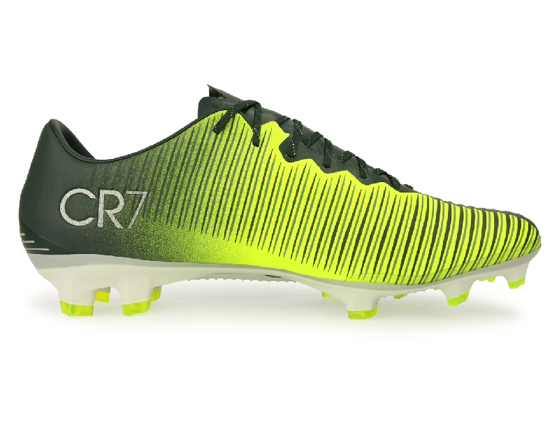 Nike Men's Mercurial Vapor XI CR7 FG Seaweed/Volt/Hasta/White