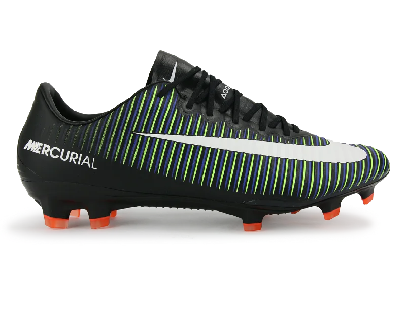 Nike Men's Mercurial Vapor XI FG Black/White/Electric Green