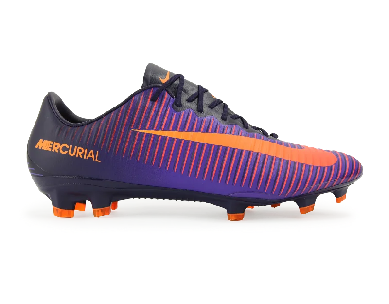 Nike Men's Mercurial Vapor XI FG Purple Dynasty/Bright Citrus/Hyper Grape