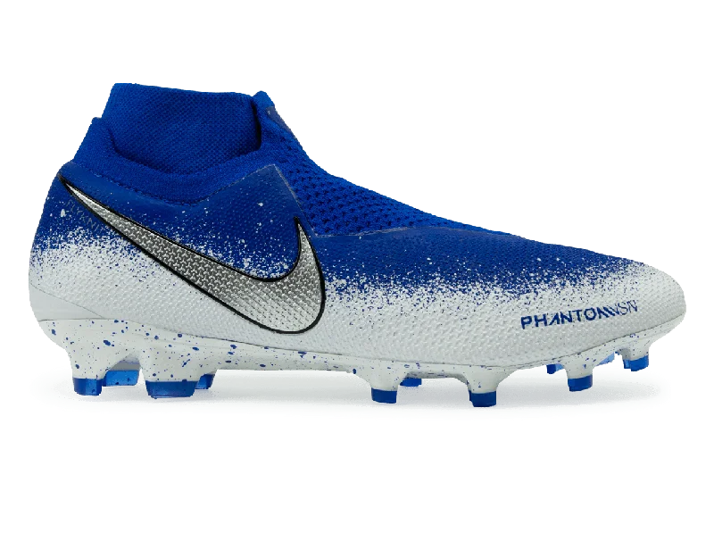 Nike Men's Phantom VSN Elite DF FG Racer Blue/Chrome/White