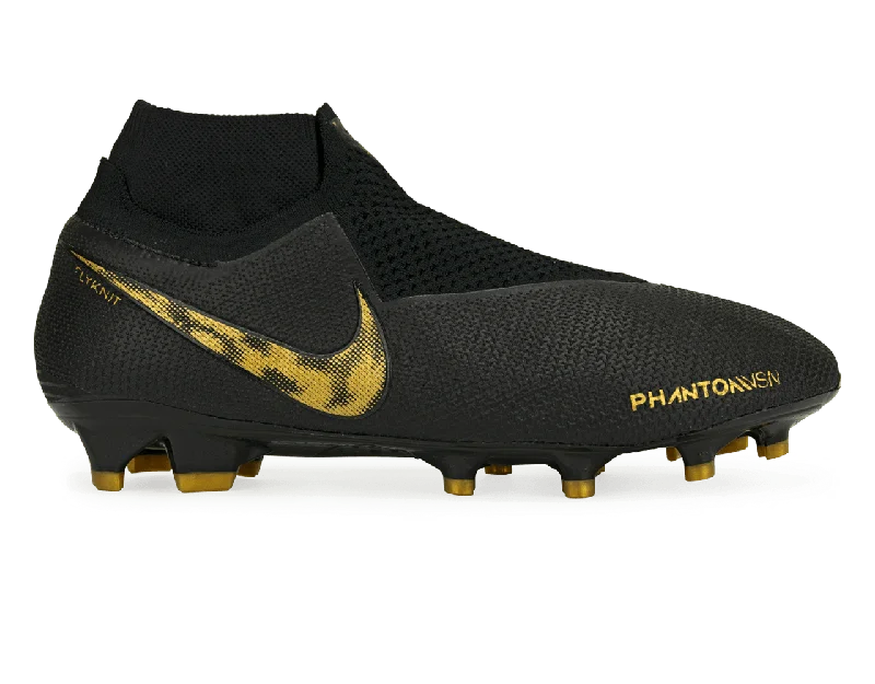 Nike Men's PhantomVSN Elite DF FG Black/Metalic Vivid Gold