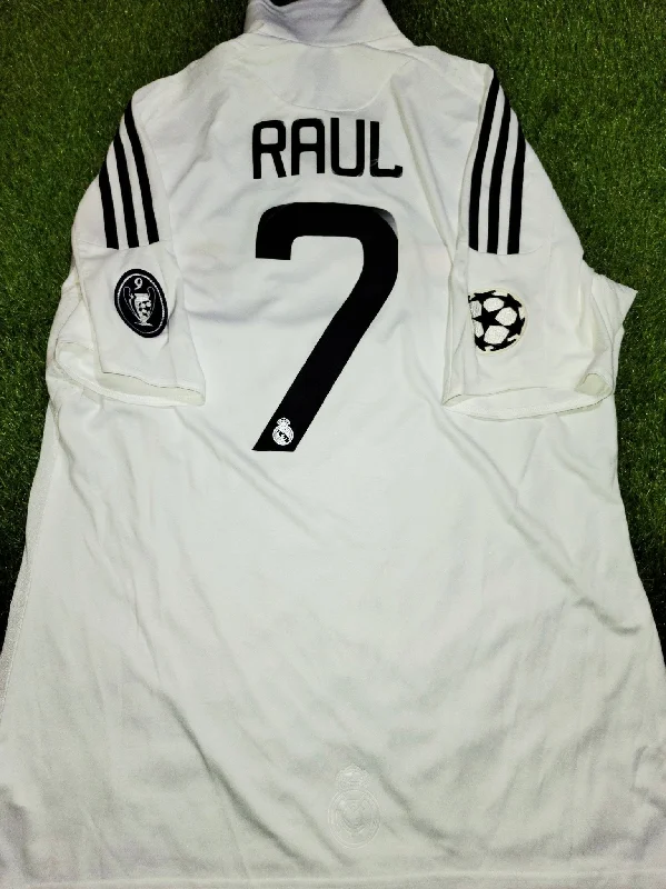 Raul Real Madrid 2008 2009 UEFA Home Jersey Shirt Camiseta Maglia L BNWT SKU# 051101 AZB001