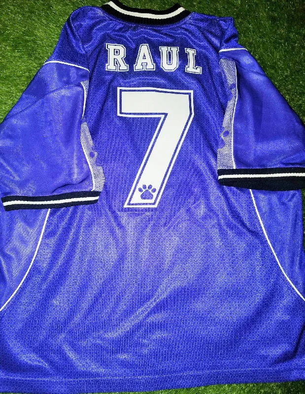 Raul Real Madrid Kelme 1997 1998 Away Purple Jersey Camiseta Trikot Shirt XL