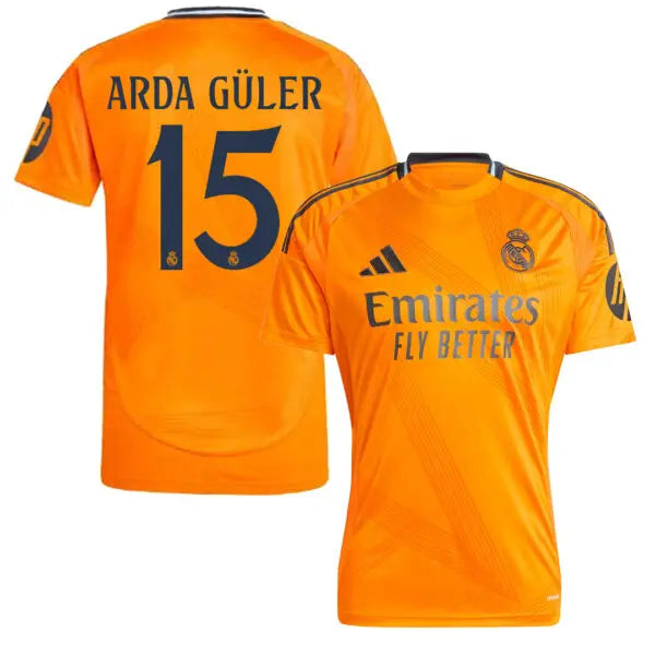 Arda Güler Real Madrid 2024 2025 New Season Orange Away Jersey Trikot Maillot