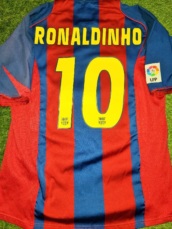 Ronaldinho Barcelona 2004 2005 Home Jersey Shirt Camiseta L SKU# 118861