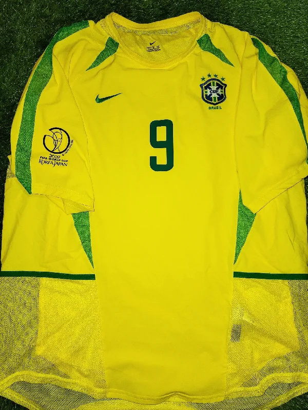 Ronaldo Brazil 2002 WORLD CUP PLAYER ISSUE Jersey Shirt Camiseta L SKU# S20901MSP 182264