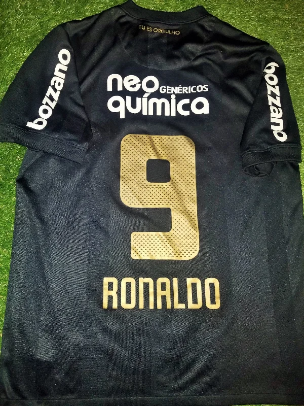 Ronaldo Corinthians Nike 2010 2011 Black Away Jersey Camiseta Shirt M SKU# 382402-010