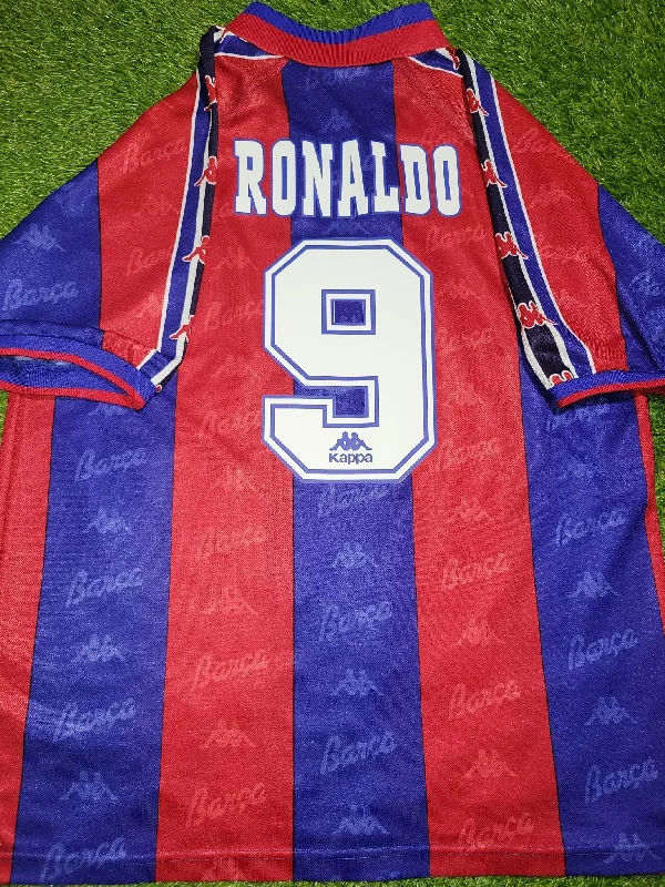 Ronaldo Kappa Barcelona 1996 1997 Home Soccer Jersey Shirt Camiseta XL