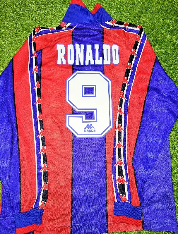 Ronaldo Kappa Barcelona Long Sleeve 1996 1997 Soccer Jersey Shirt L