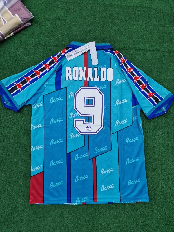 Ronaldo Nazario Barcelona Retro Football Jersey