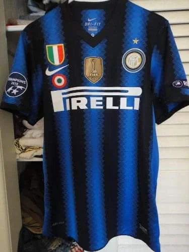 Inter Milan 2011 Champions League Final Madrid Retro Football Jersey