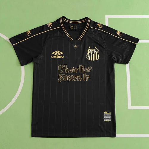 Santos FC Charlie Brown Black Vintage Special Edition Football Jersey