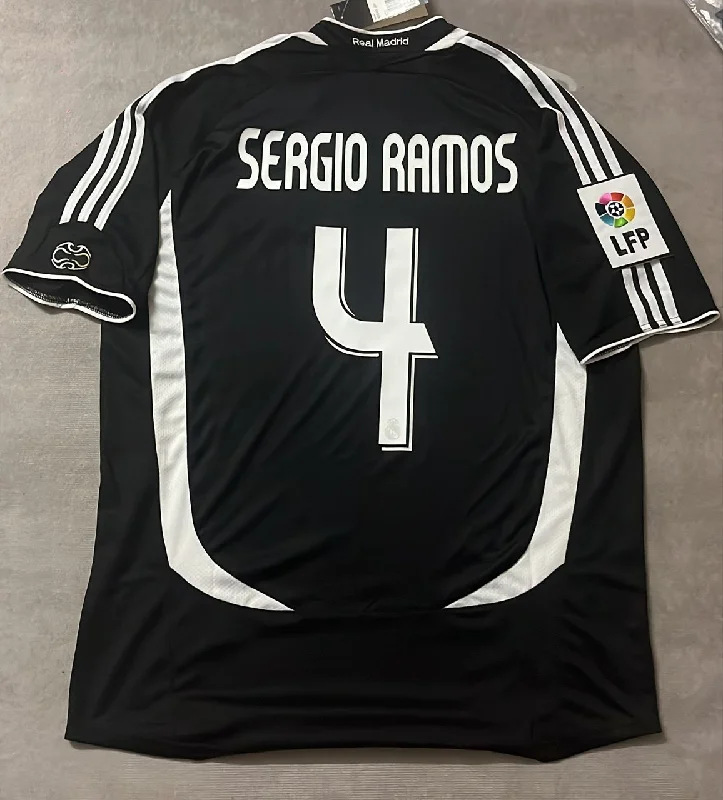 Sergio Ramos Real Madrid Black Retro Jersey