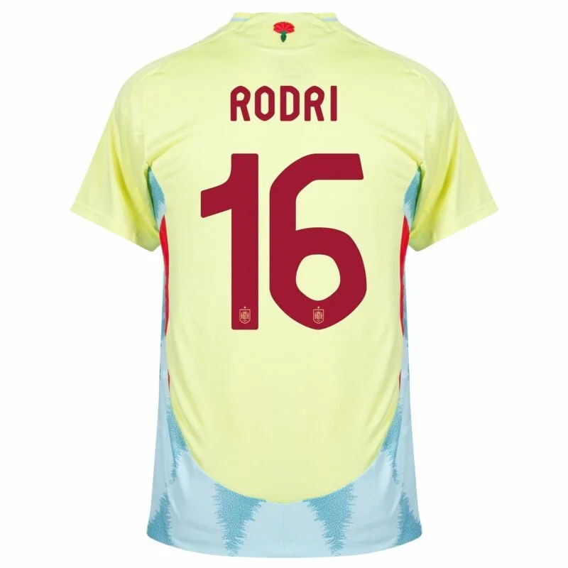 Spain Rodri EURO 2024 Football Jersey Maillot Trikot Camiseta