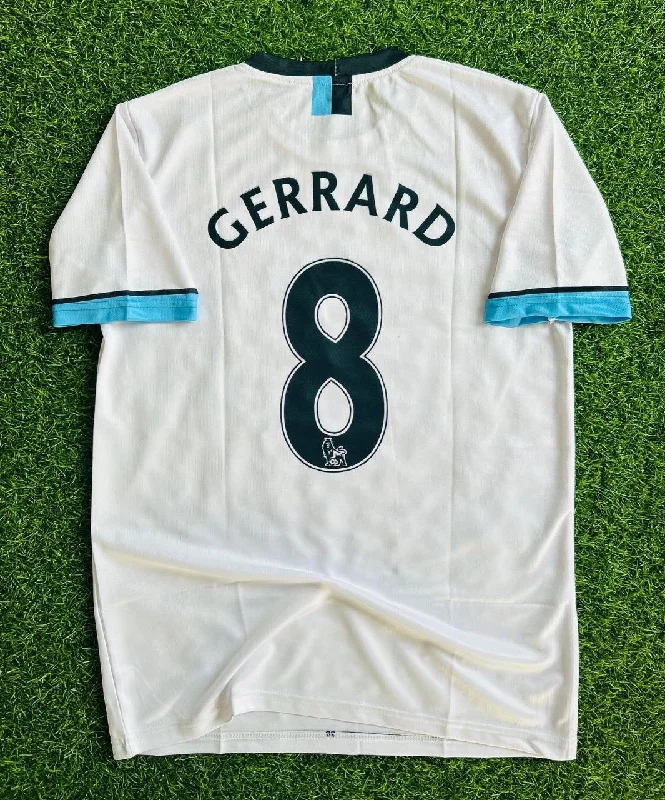 Steven Gerard 2011-12 Liverpool White Retro Jersey