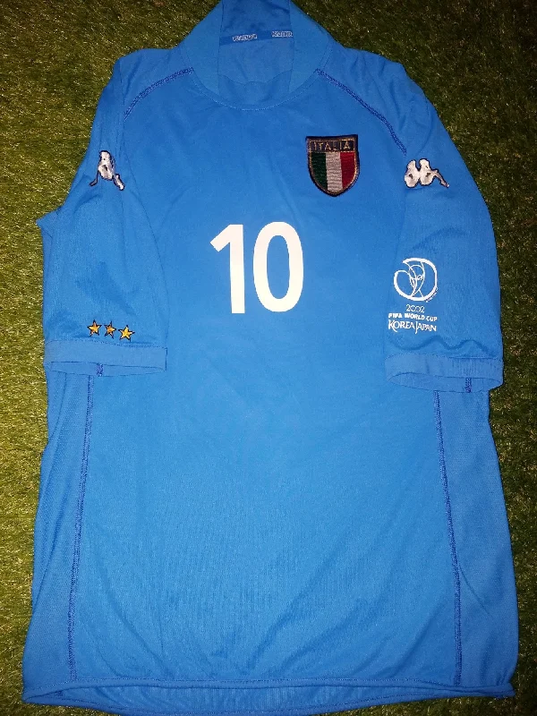 Totti Italy Kappa 2002 World Cup Home Jersey Shirt L