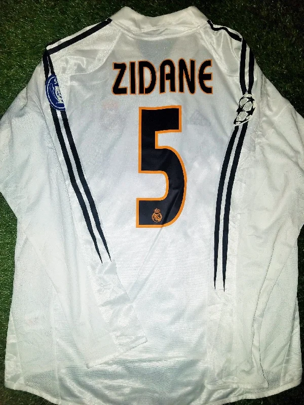 Zidane Real Madrid Home 2004 2005 Uefa Champions League Jersey Camiseta Shirt M