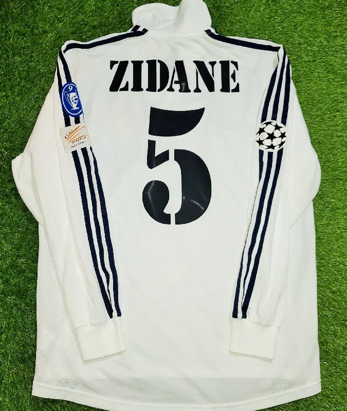 Zidane Real Madrid UEFA CENTENARY 2002 2003 Adidas Home Jersey Shirt Maillot L